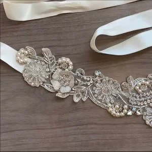 BHLDN | Accessories | Bhldn Elegant Silver And Cream Floral  display picture 3